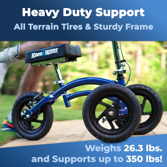 All Terrain KneeRover® Steerable Knee Scooter Blue
