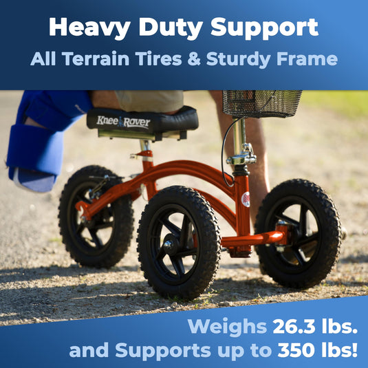 All Terrain KneeRover® Steerable  Knee Scooter Canyon Orange