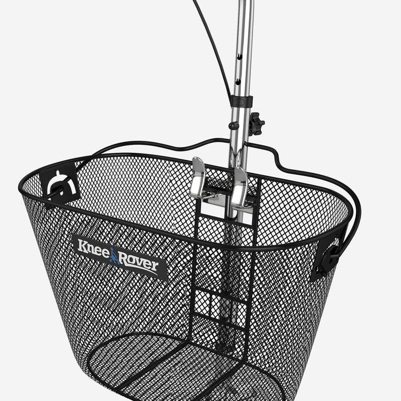 Load image into Gallery viewer, Knee Walker Wire Basket Accessory with handle - includes attachment bracket
