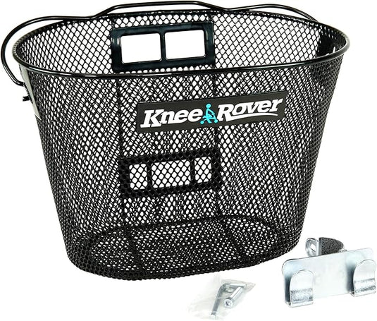Knee Walker Wire Basket Accessory with handle - includes attachment bracket