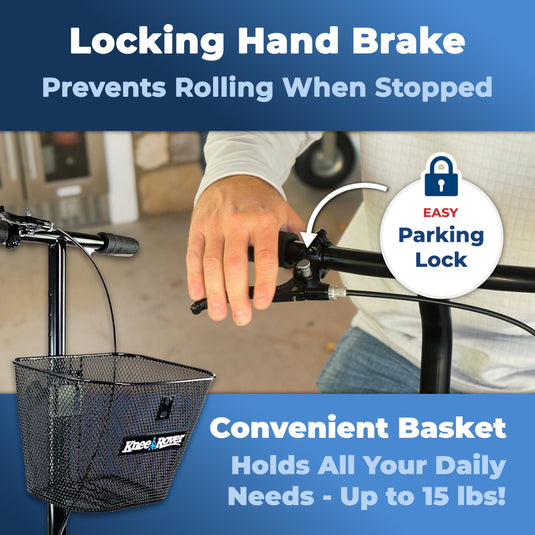 KneeRover® Steerable Seated Scooter