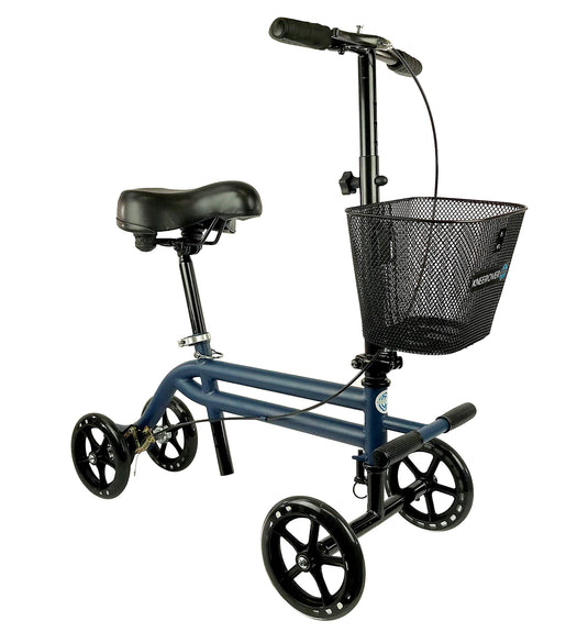 Large Comfortable Gel Padded Seat for Steerable Seated Knee Scooters