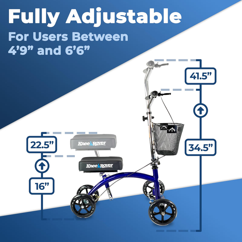 Load image into Gallery viewer, KneeRover® Deluxe Knee Cycle Steerable Knee Walker
