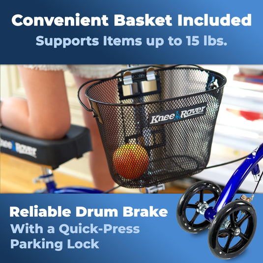 KneeRover® Deluxe Knee Cycle Steerable Knee Walker