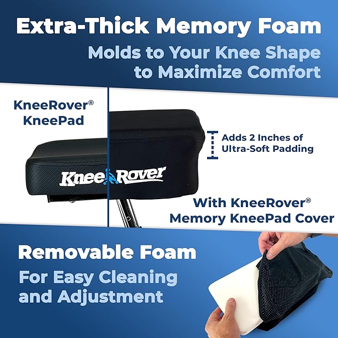 Load image into Gallery viewer, KneeRover® Memory Foam Knee Walker Kneepad Cover
