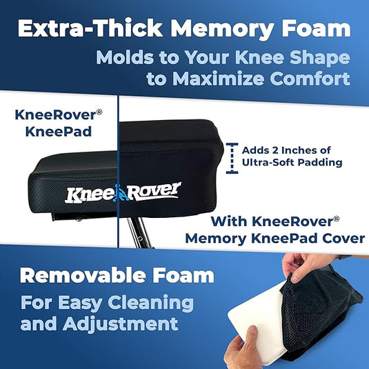 KneeRover® Memory Foam Knee Walker Kneepad Cover