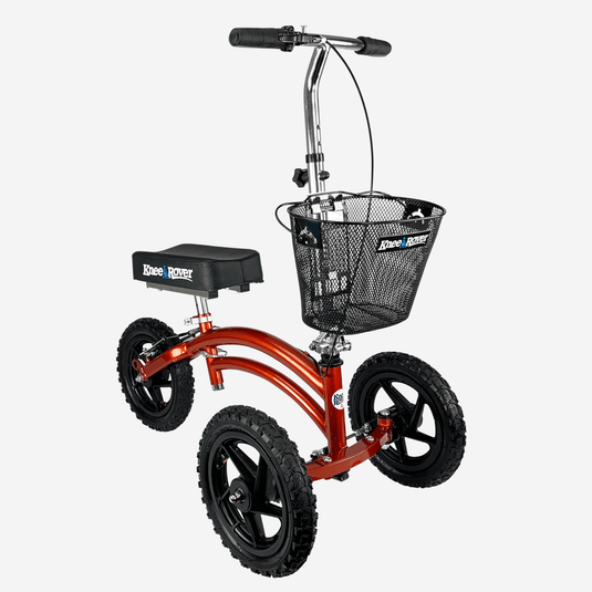 All Terrain KneeRover® Steerable  Knee Scooter Canyon Orange - KneeRover