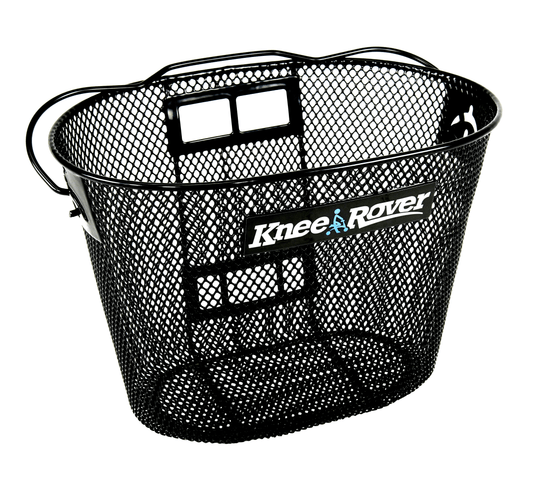 Knee Walker Wire Basket Accessory with handle - includes attachment bracket - KneeRover