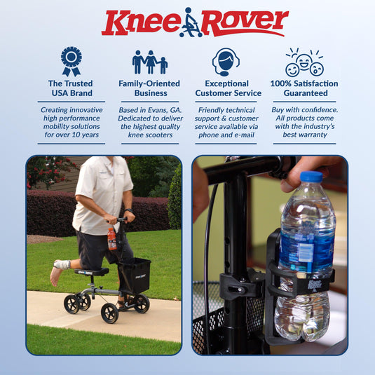 KneeRover Universal Cup Holder Bottle Holder Accessory for Knee Walkers Scooters
